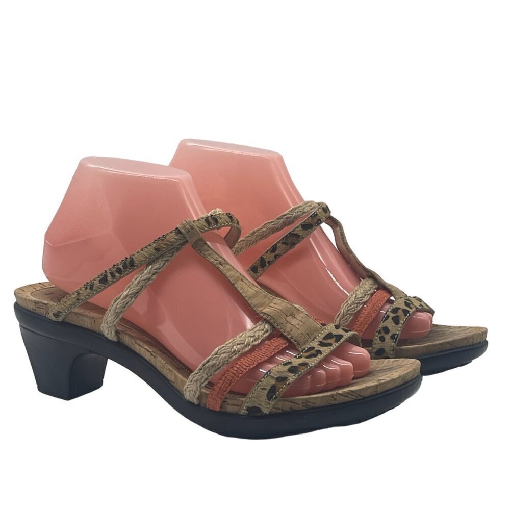 Abeo Caryse Women’s Leopard Print Slip-On Sandals – Size 9